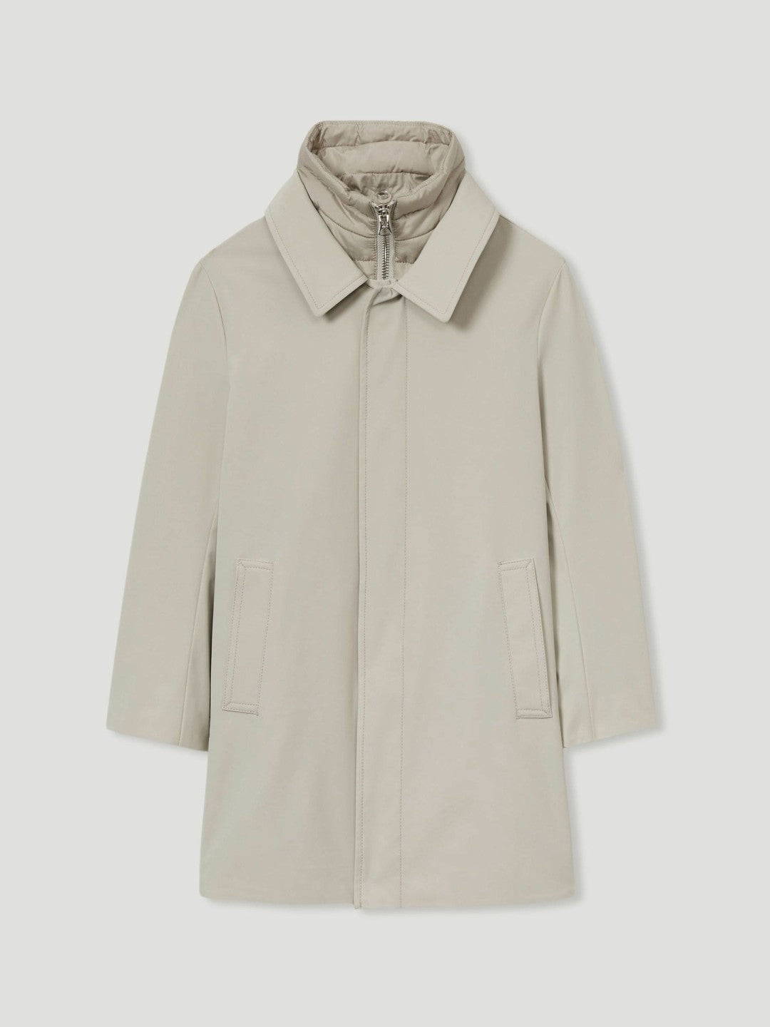 9-13 yrs Gabardine Coat with Removable Gilet Stone | Children & Baby