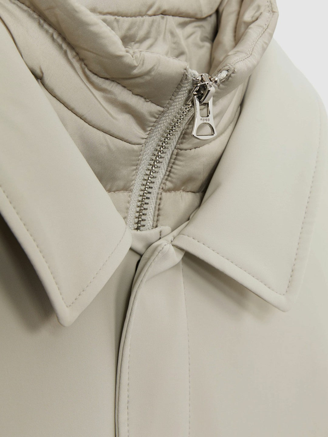 9-13 yrs Gabardine Coat with Removable Gilet Stone | Children & Baby