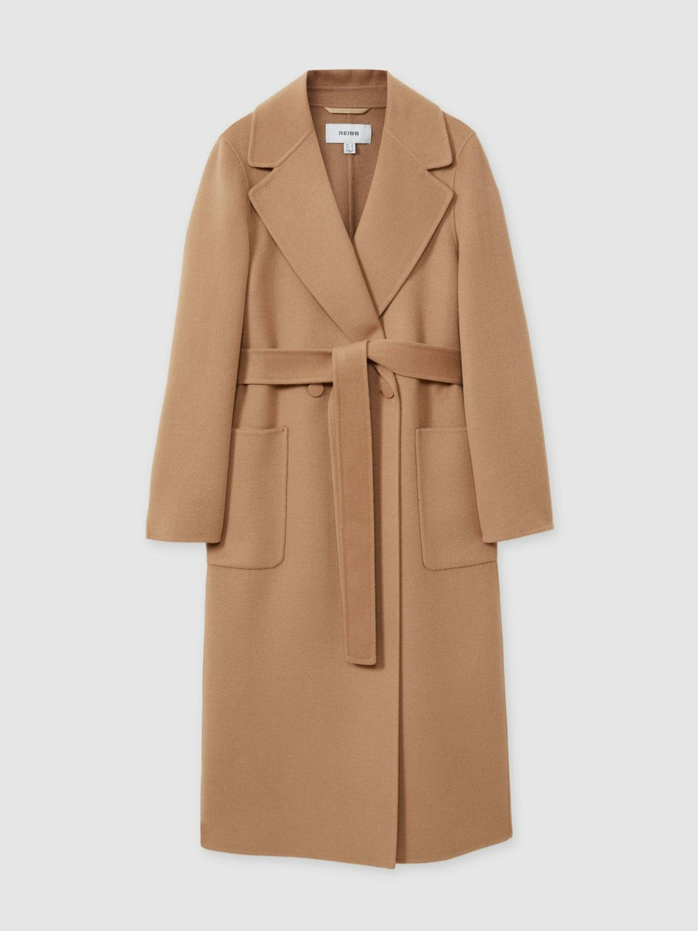 Petite Wool Blend Double Breasted Blindseam Coat Light Camel | Women