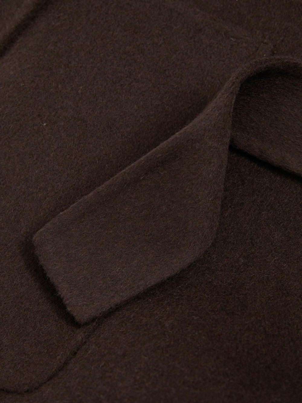 Wool Blend Double Breasted Blindseam Coat Chocolate | Women