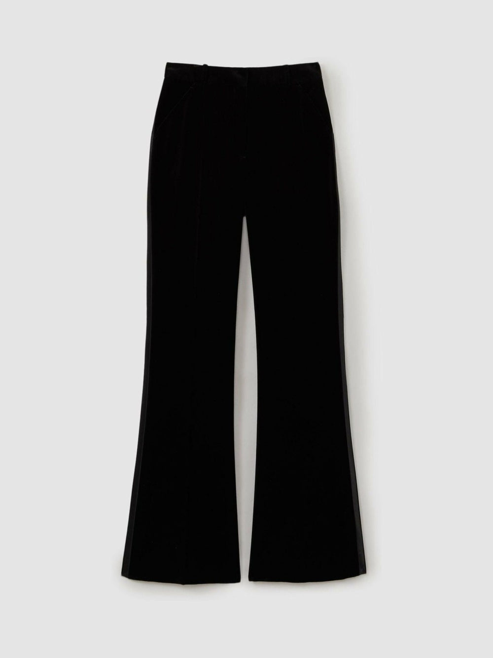 Velvet Flared Suit Trousers Black | Women