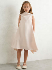 3-9 yrs High-Neck Drape Back Dress Pink | Children & Baby