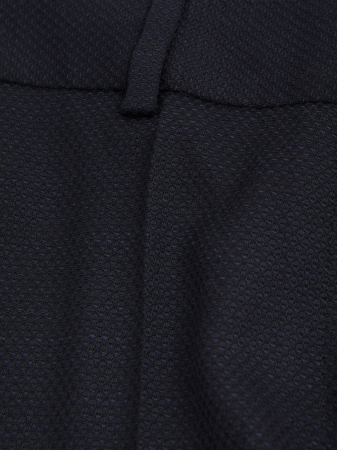 Textured Slim Fit Suit Trousers Navy | Women