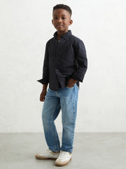 3-9 yrs Button Down Oxford Shirt Navy | Children & Baby