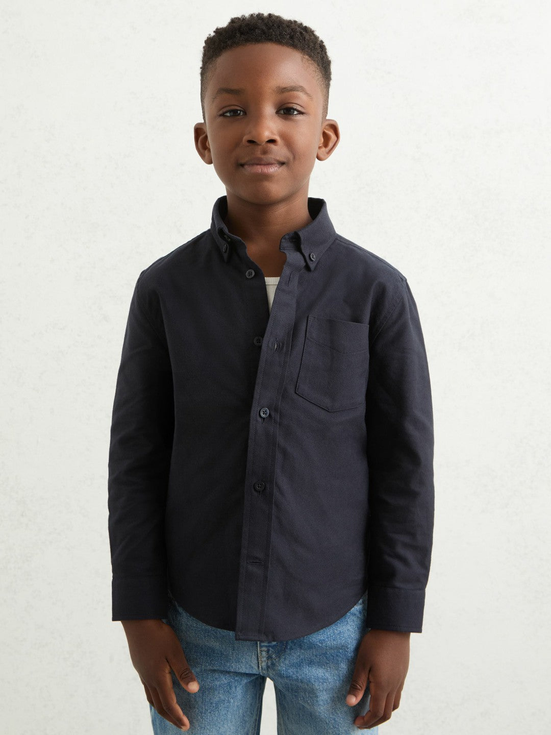 9-13 yrs Button Down Oxford Shirt Navy | Children & Baby