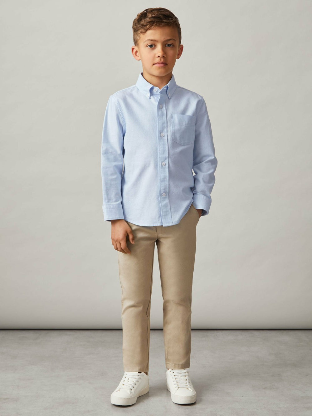 3-9 yrs Button Down Oxford Shirt Soft Blue | Children & Baby