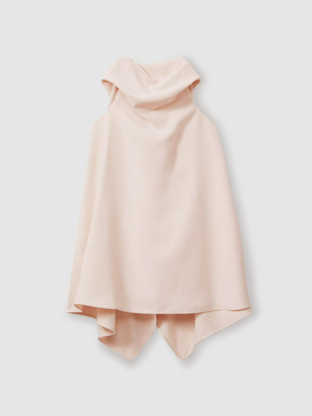 13-14 yrs High-Neck Drape Back Dress Pink | Children & Baby