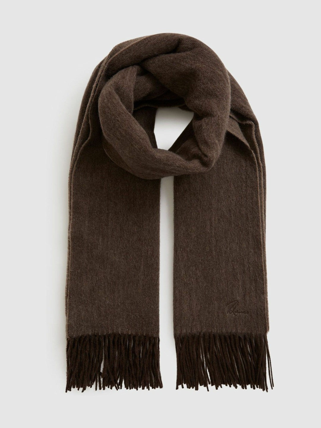 Wool-Cashmere Scarf Chocolate | Women