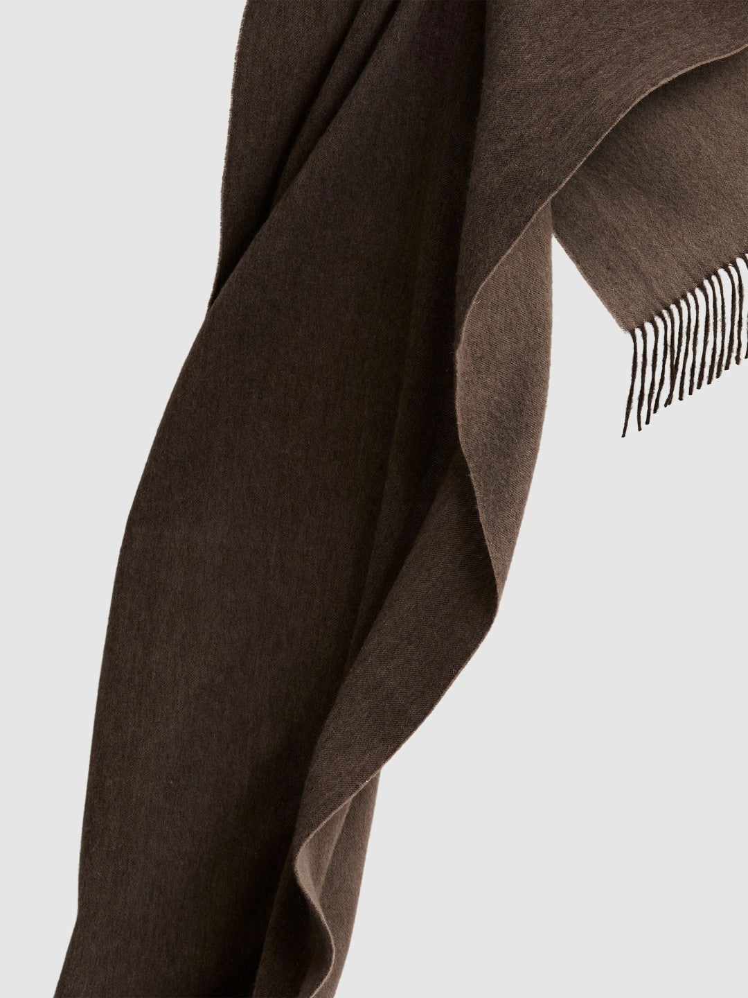 Wool-Cashmere Scarf Chocolate | Women