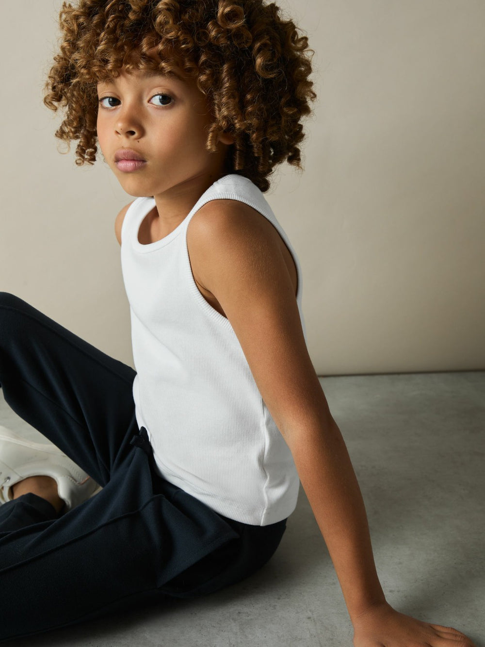 3-9 yrs Cotton Stretch Ribbed Vest 3 Pack White | Children & Baby