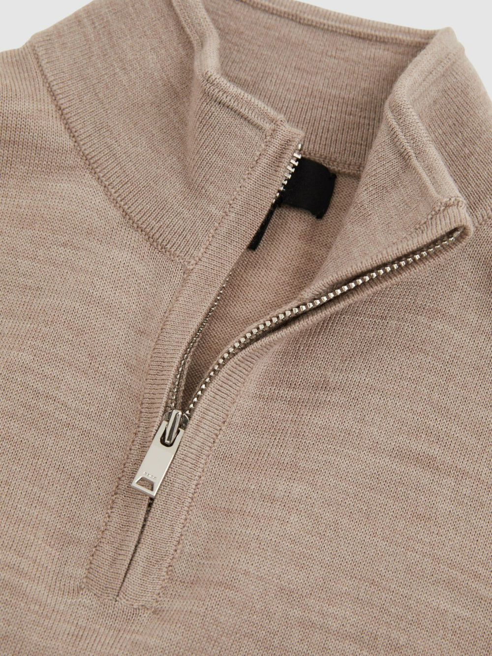 3-9 yrs Merino Wool Half-Zip Funnel Neck Jumper Wheat Melange | Children & Baby