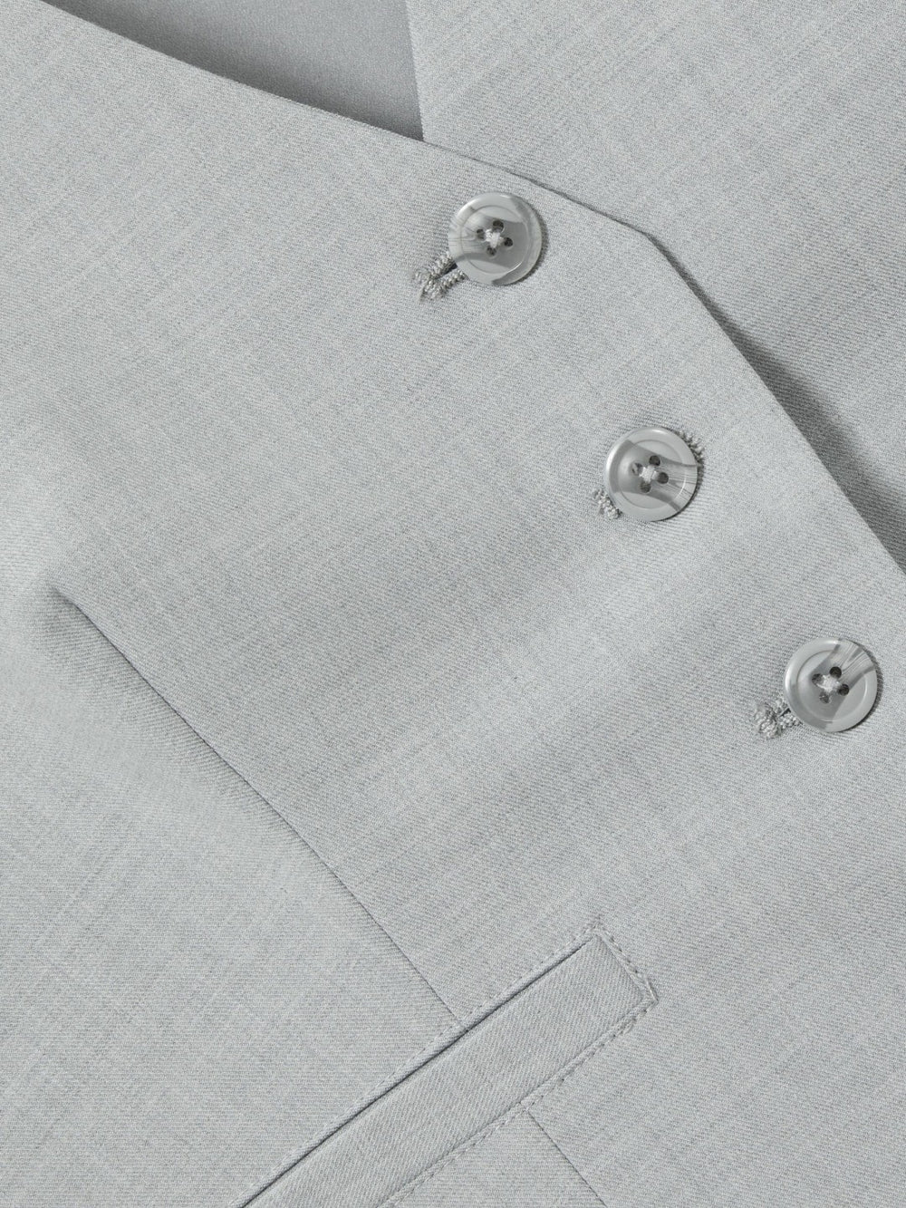 Good American Sharkskin Suit Waistcoat Heather Grey | Women