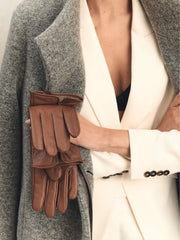 Leather Gloves Tan | Women