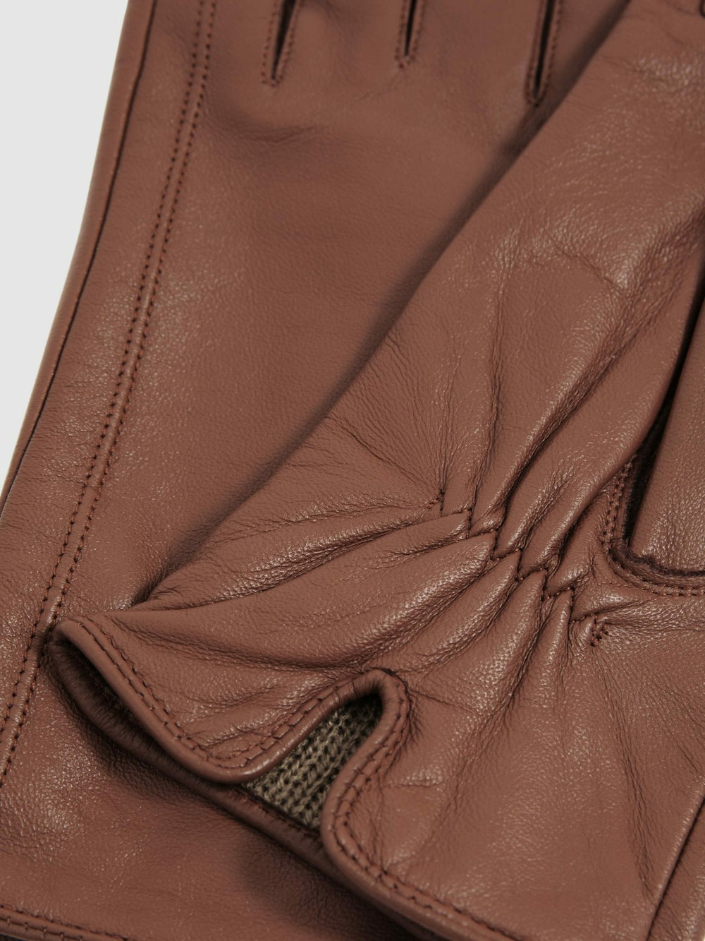 Leather Gloves Tan | Women