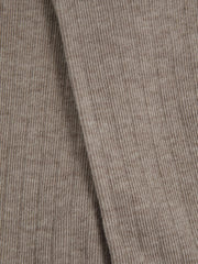 Cotton Blend Ribbed Loafer Socks Neutral | Women