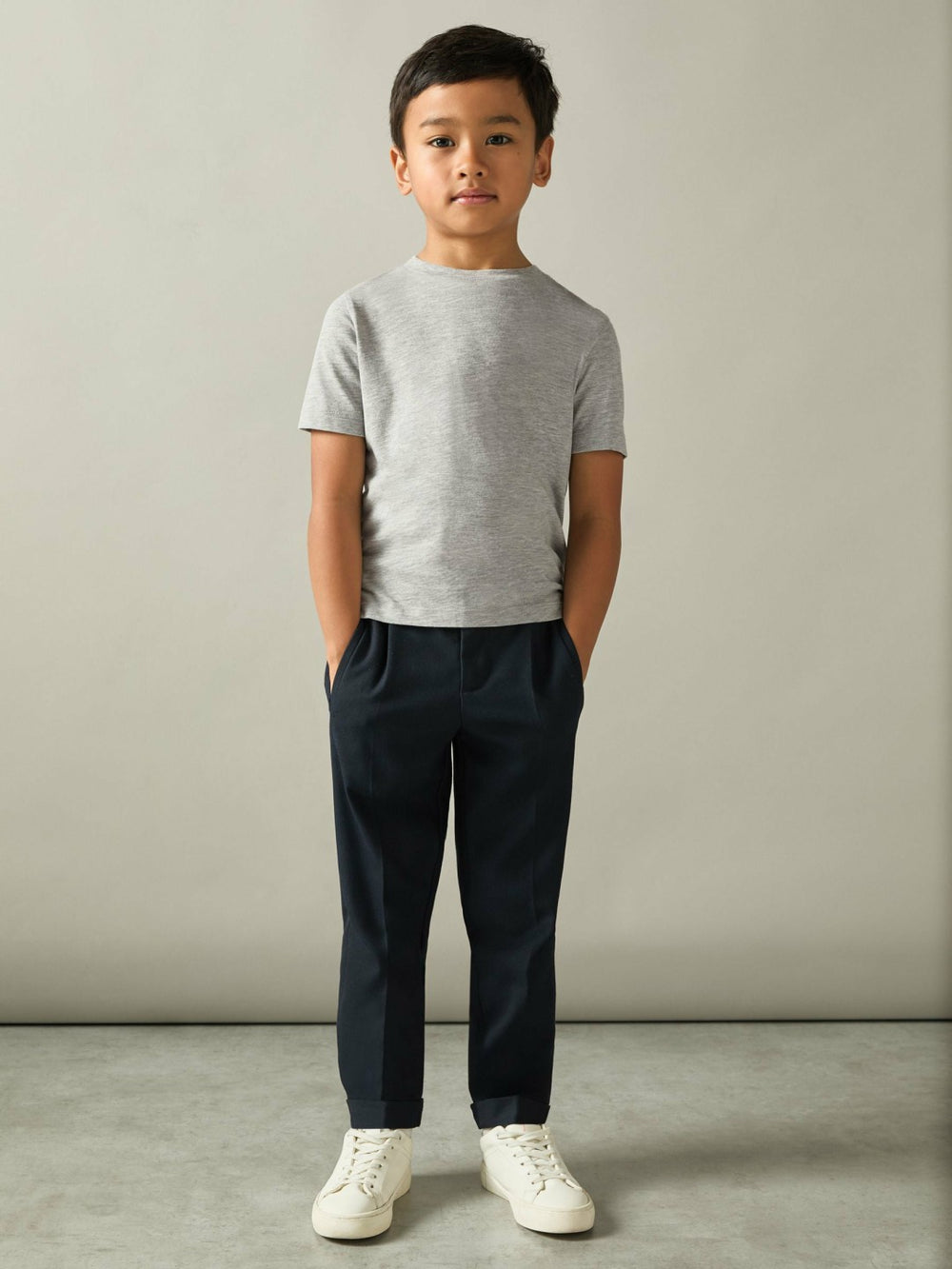 9-13 yrs Crew Neck T-Shirt Grey | Children & Baby