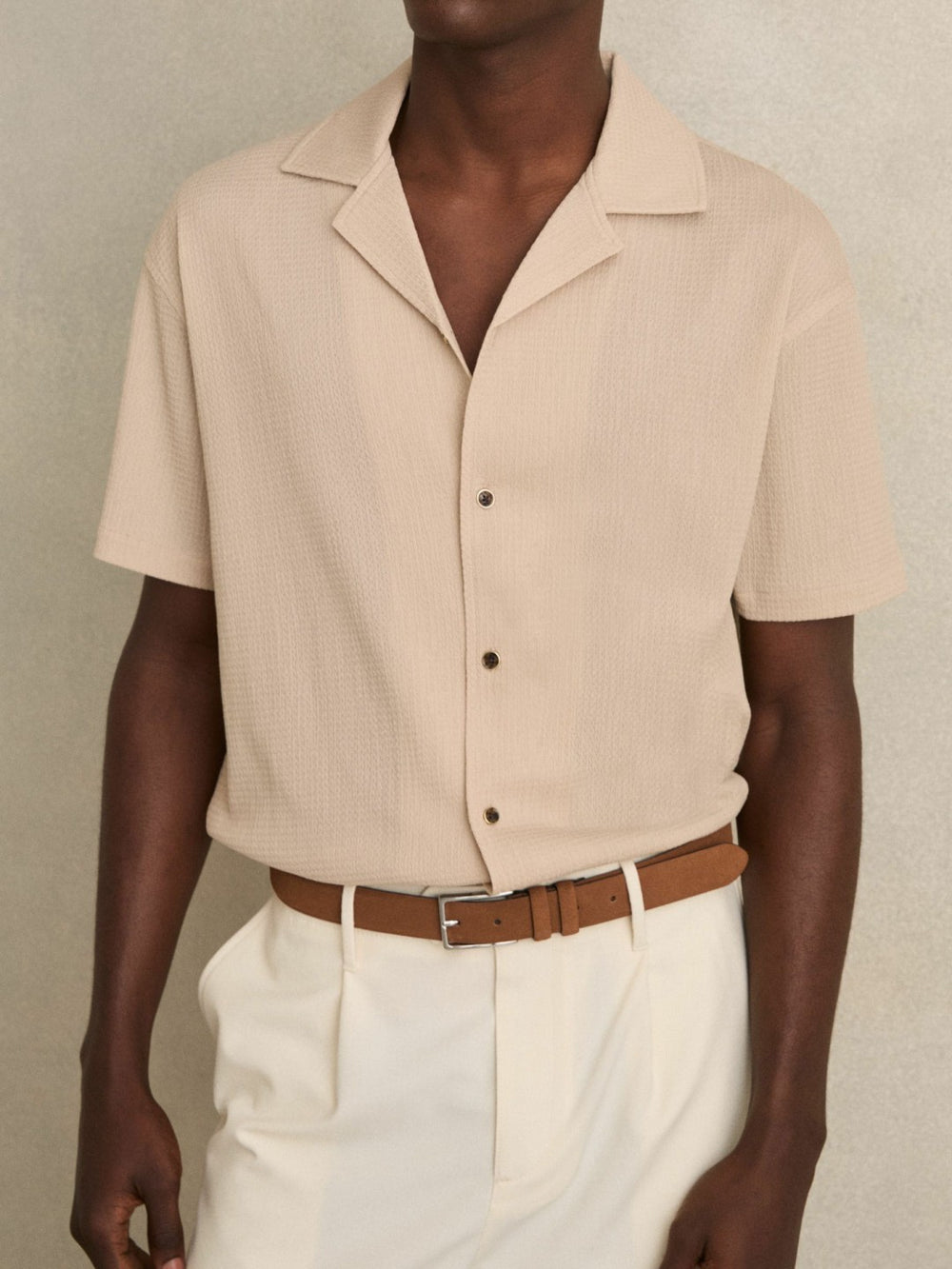 Suede Belt Light Tan | Men