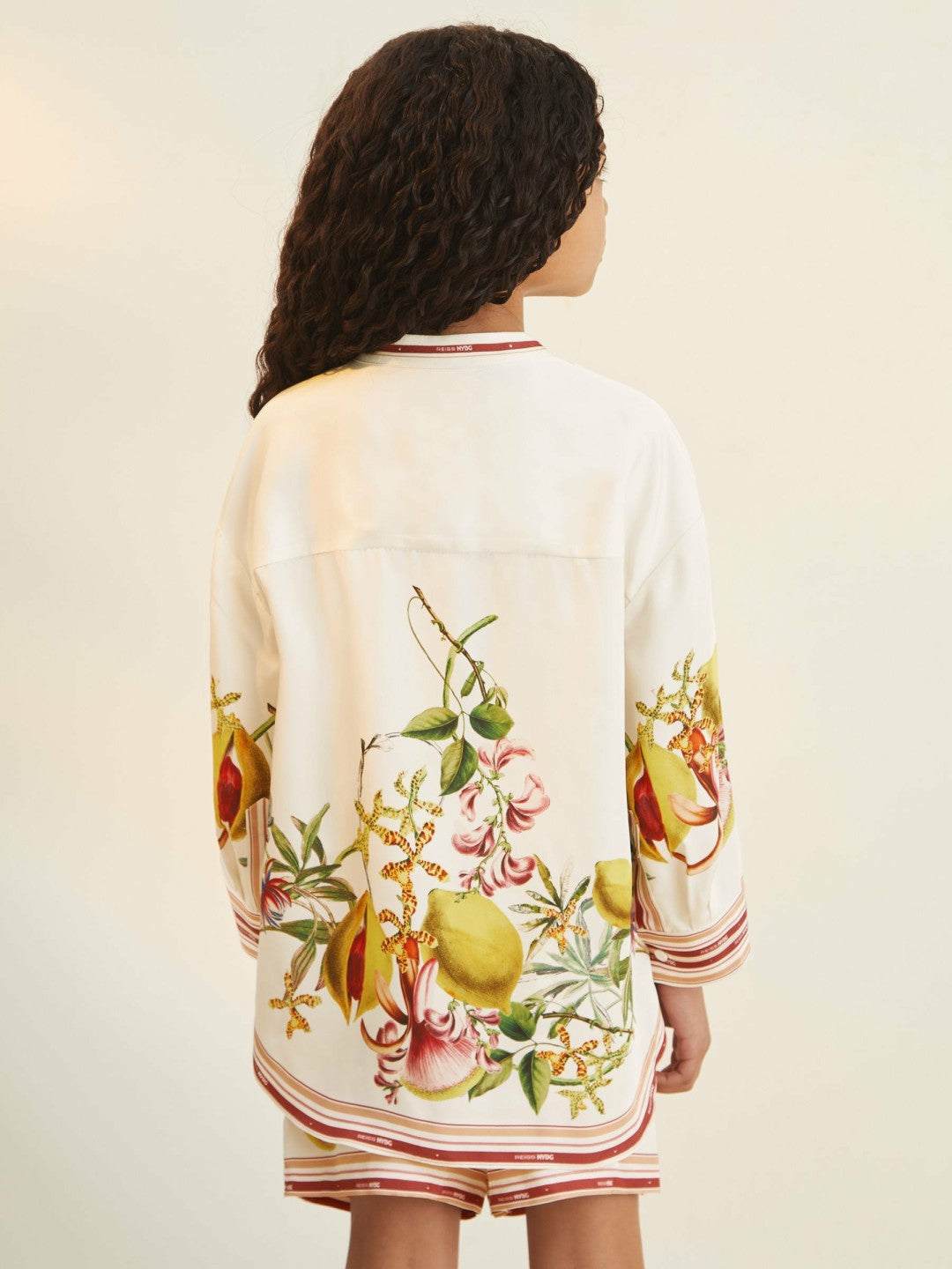 4-9 yrs  | NYBG Satin Floral-Print Shirt Ivory | Children & Baby