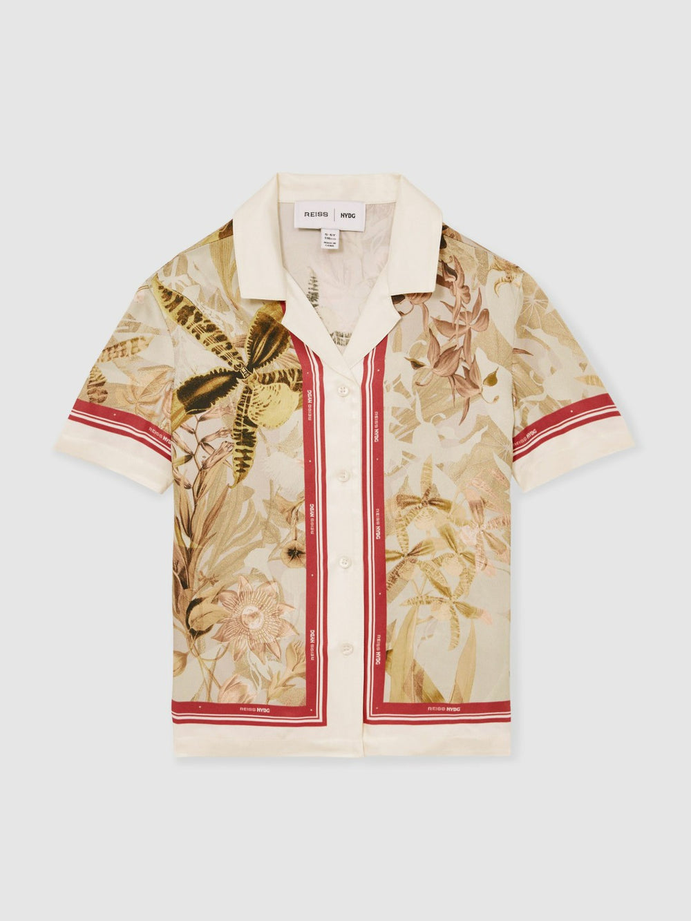 4-9 yrs  | NYBG Satin Floral-Print Shirt Khaki | Children & Baby