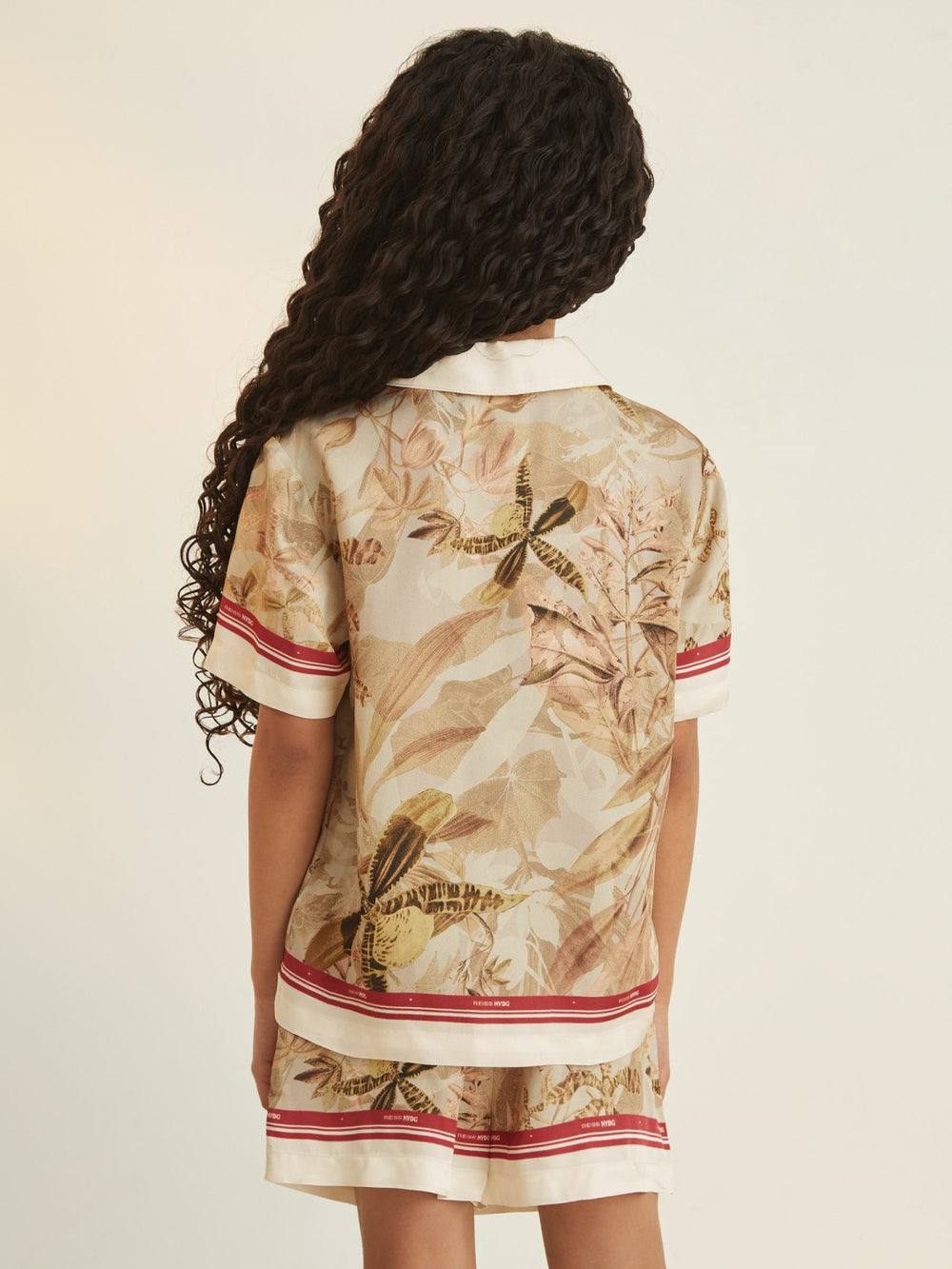 4-9 yrs  | NYBG Satin Floral-Print Shirt Khaki | Children & Baby