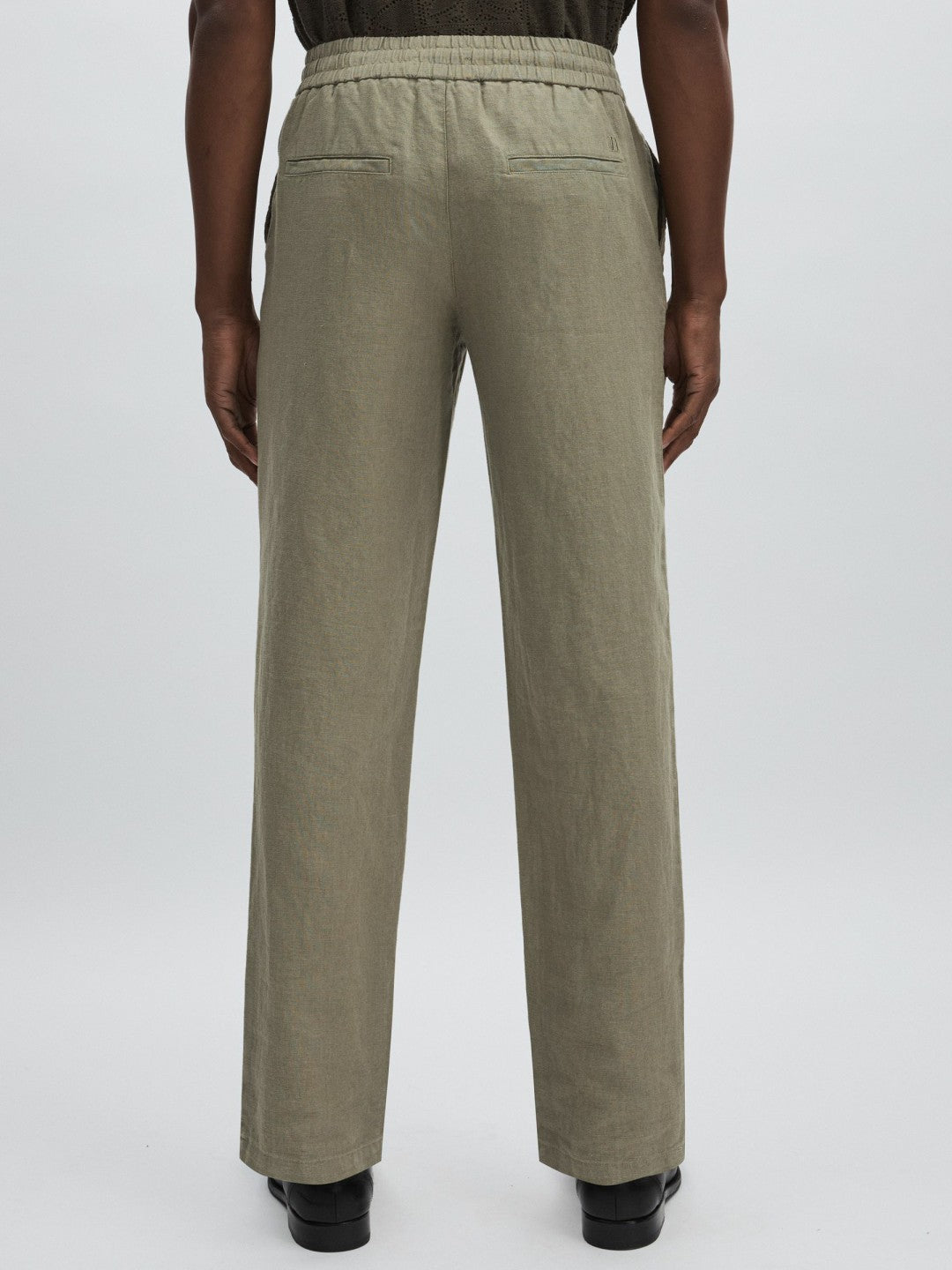 Les Deux Drawstring Trousers Green/Ivory | Men