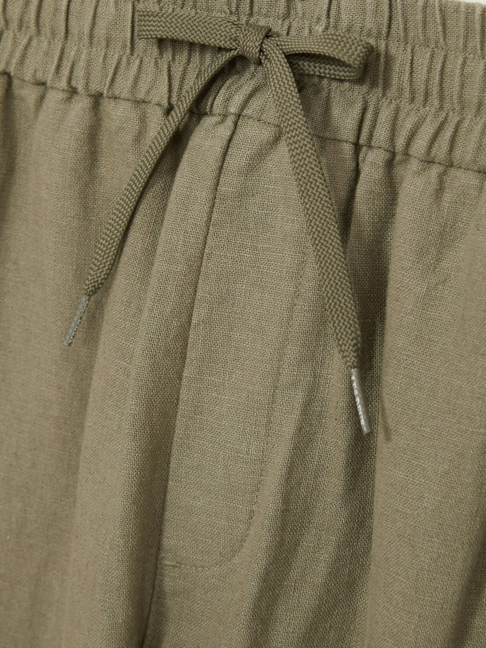 Les Deux Drawstring Trousers Green/Ivory | Men