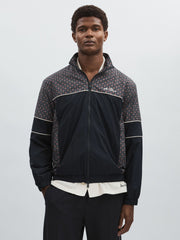 Les Deux Printed Track Jacket Dark Navy | Men