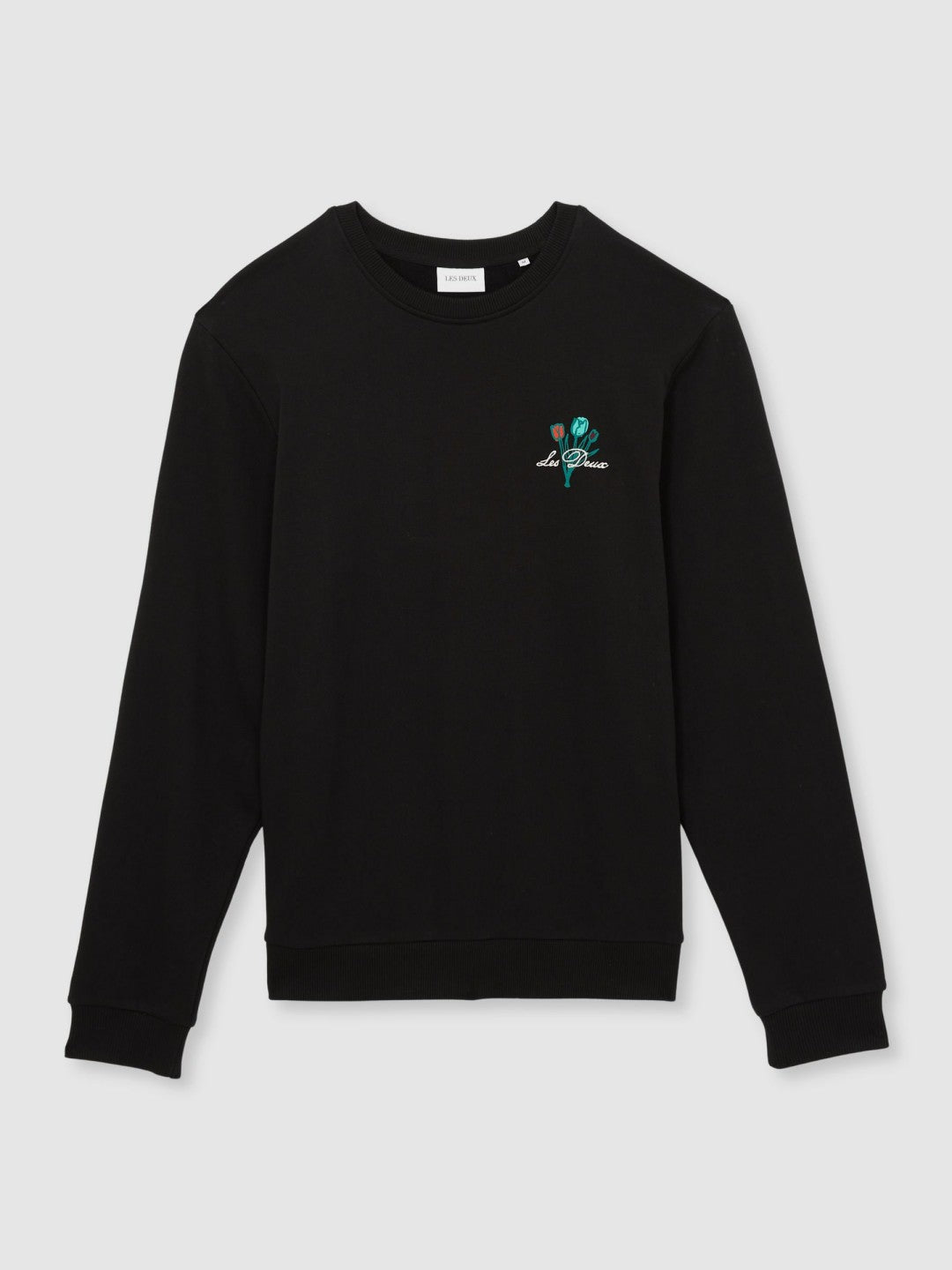 Les Deux Cotton Café Sweatshirt Black Print | Men