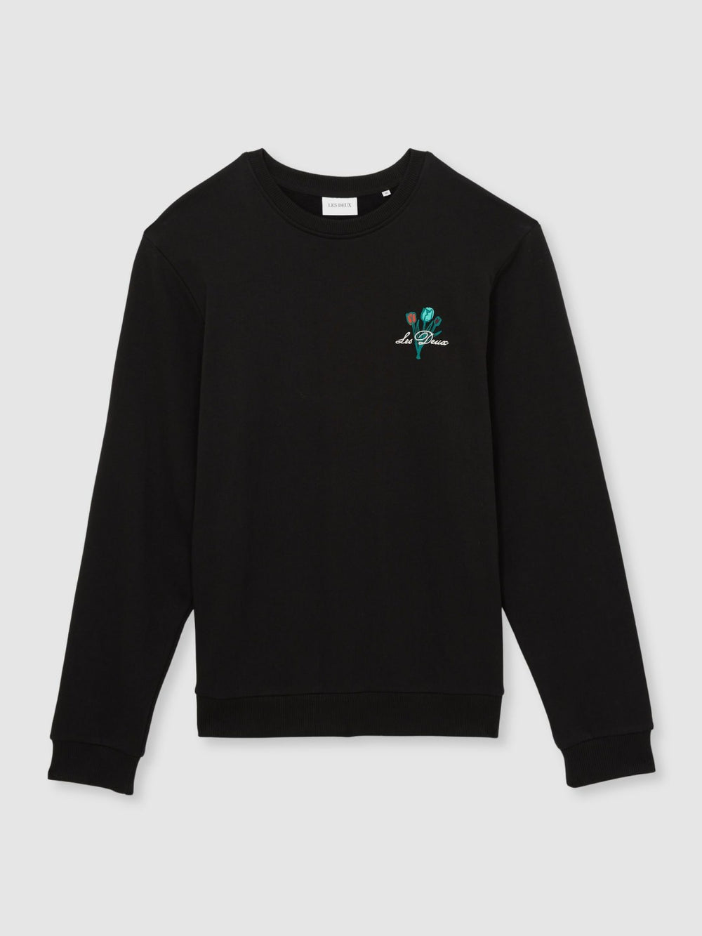 Les Deux Cotton Café Sweatshirt Black Print | Men