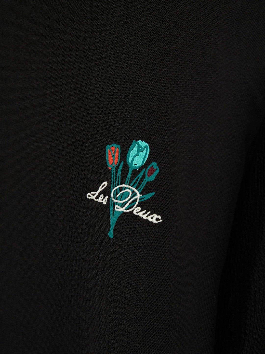 Les Deux Cotton Café Sweatshirt Black Print | Men