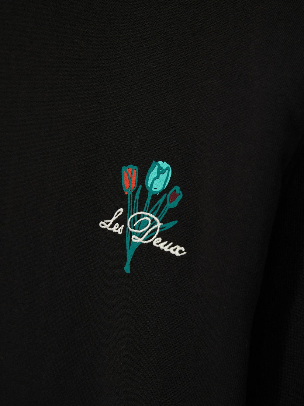 Les Deux Cotton Café Sweatshirt Black Print | Men