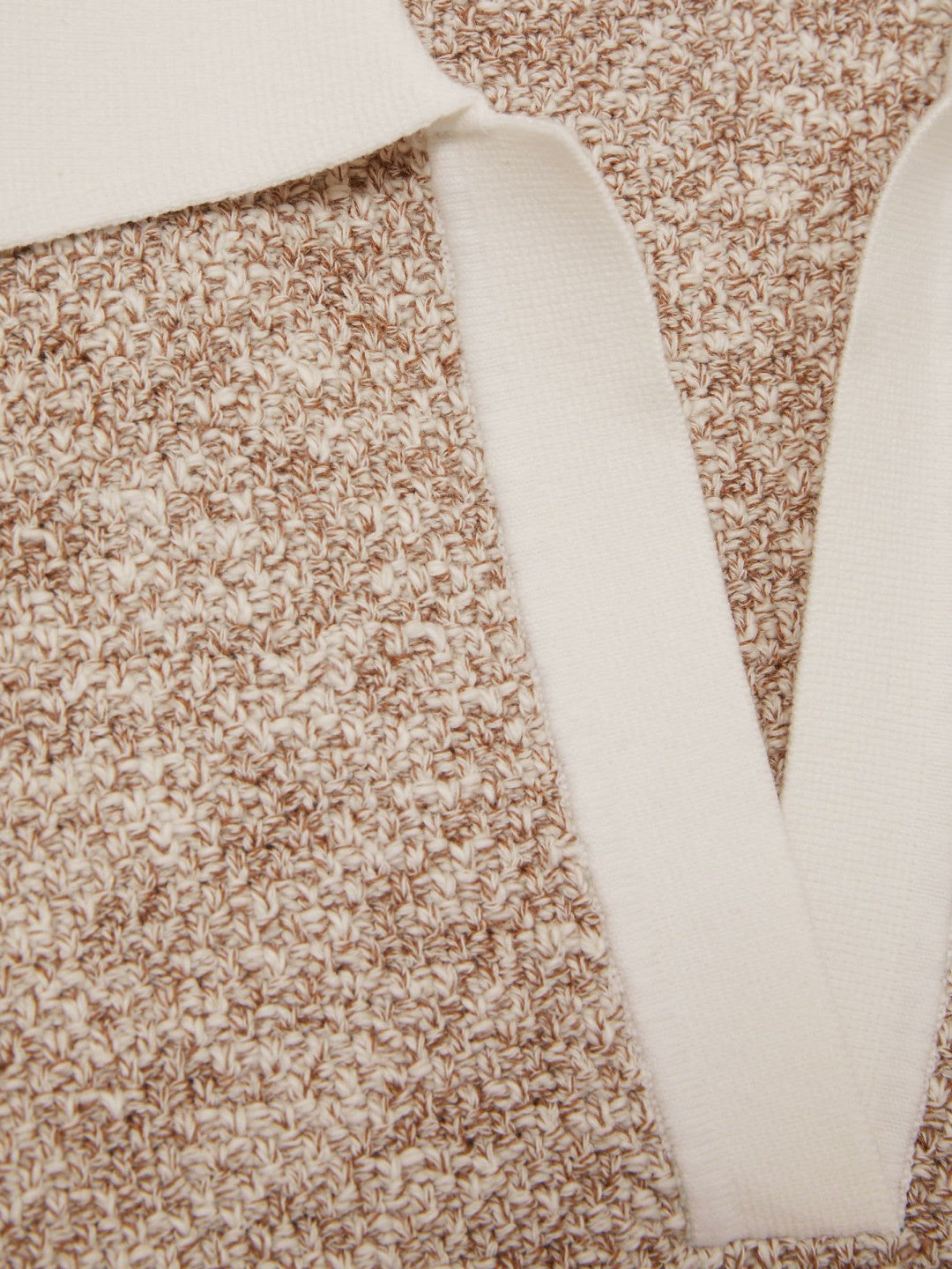 Cotton-Blend Knit Polo Shirt Neutral | Women