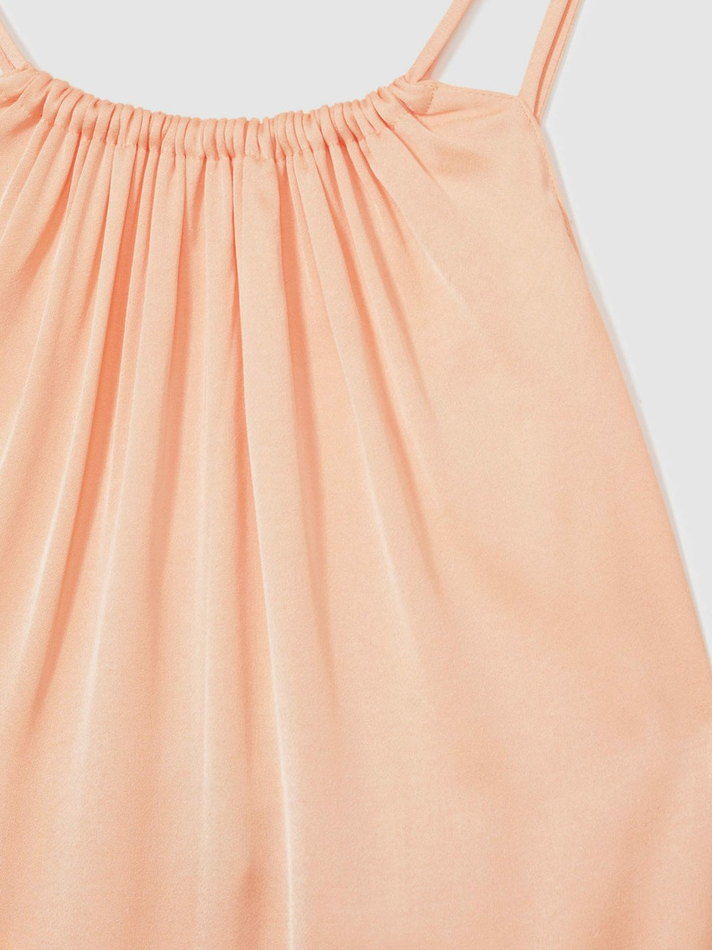 Petite Satin Halterneck Maxi Dress Peach | Women