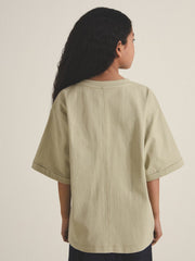 13-14 yrs  | Les 100 Ciels Oversize T-Shirt Sage | Children & Baby