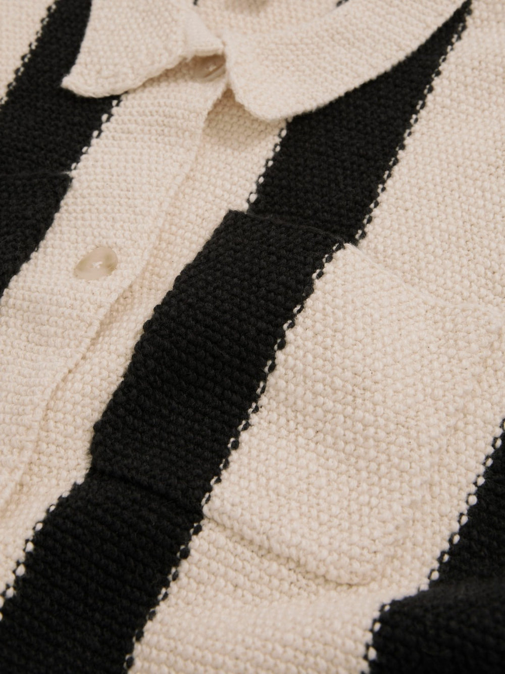 9-13 yrs  | Les 100 Ciels Stripe Knit Shirt Black | Children & Baby