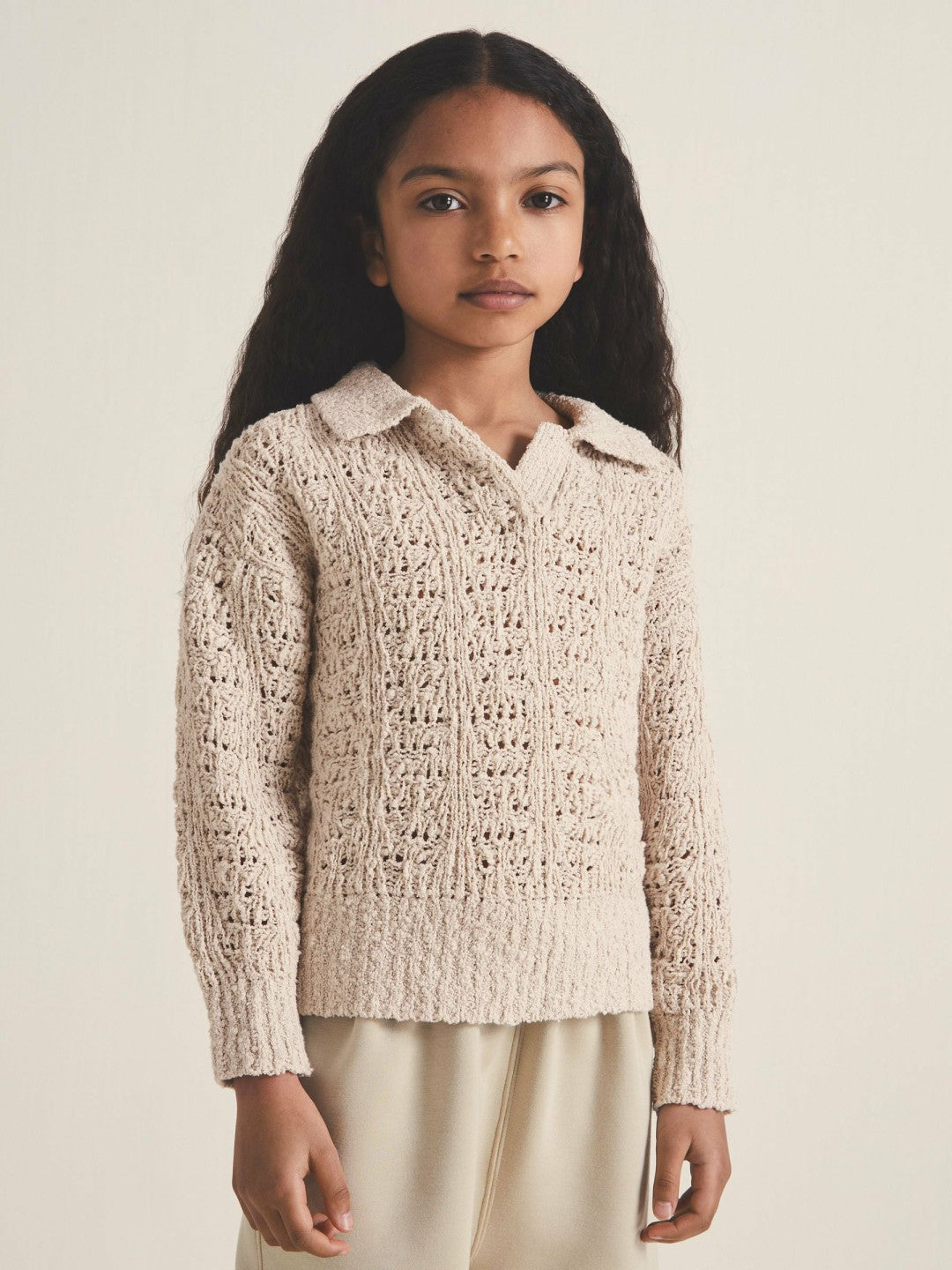 13-14 yrs  | 100 Ciels Bouclé Jumper Neutral | Children & Baby