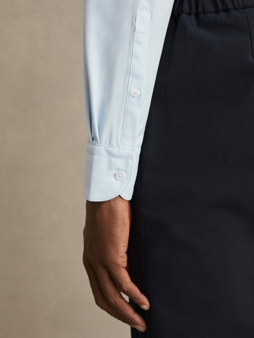Long-Sleeve Travel Shirt Soft Blue | Men