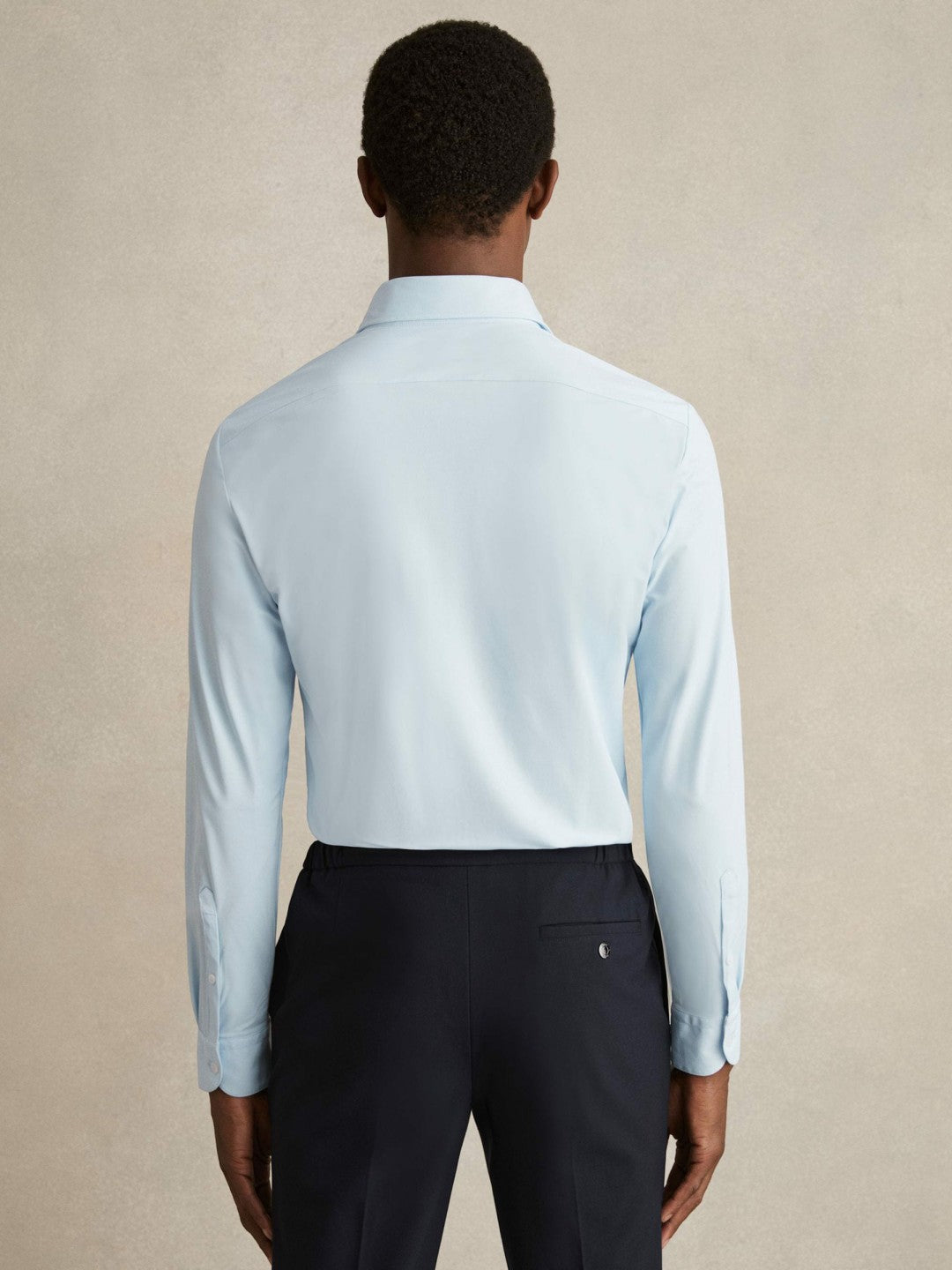 Long-Sleeve Travel Shirt Soft Blue | Men