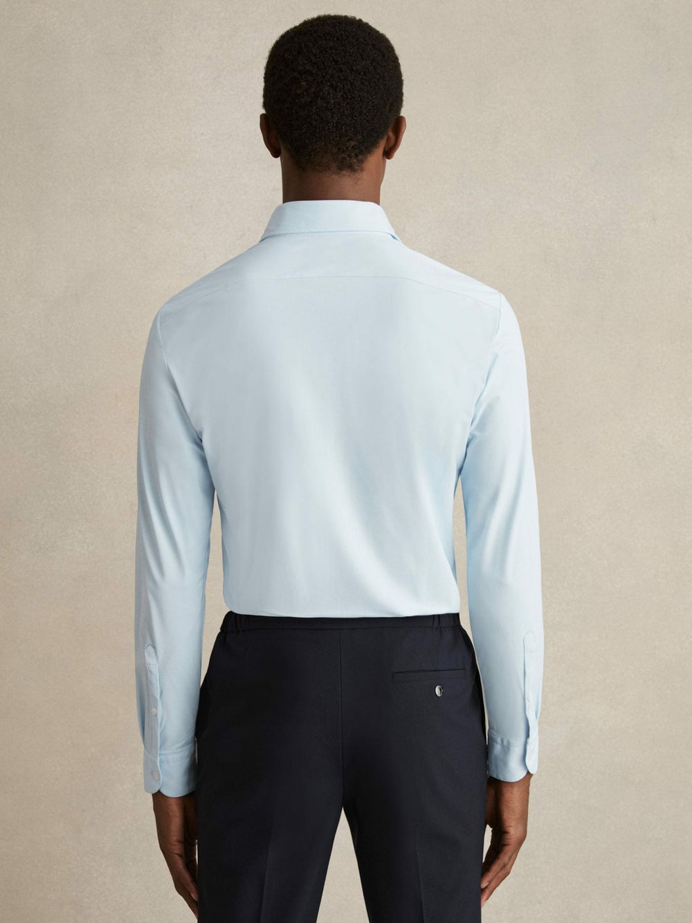 Long-Sleeve Travel Shirt Soft Blue | Men