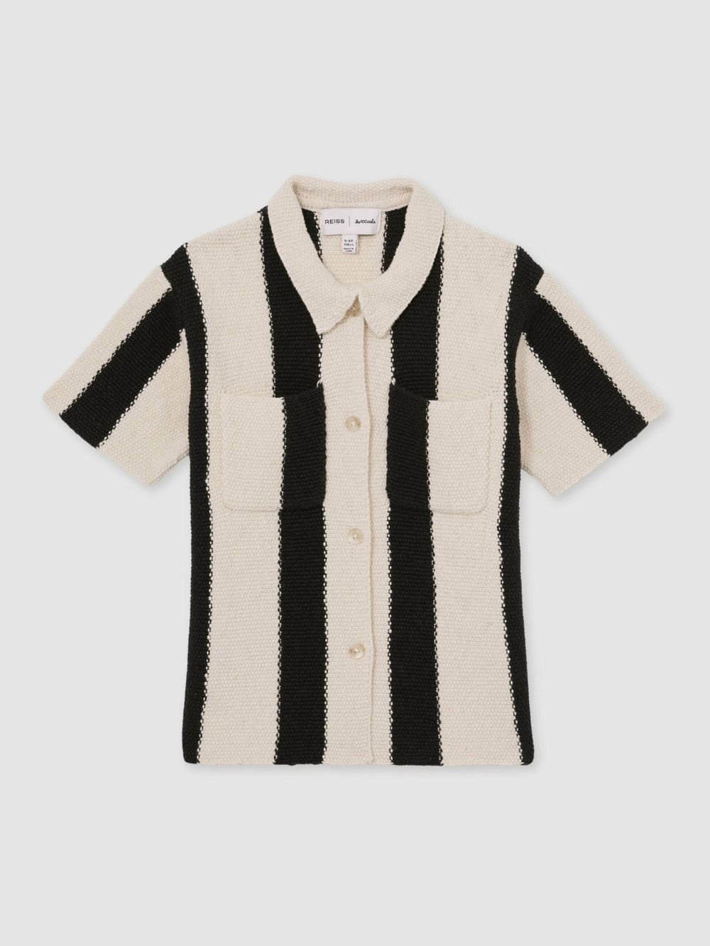 4-9 yrs  | Les 100 Ciels Stripe Knit Shirt Black | Children & Baby