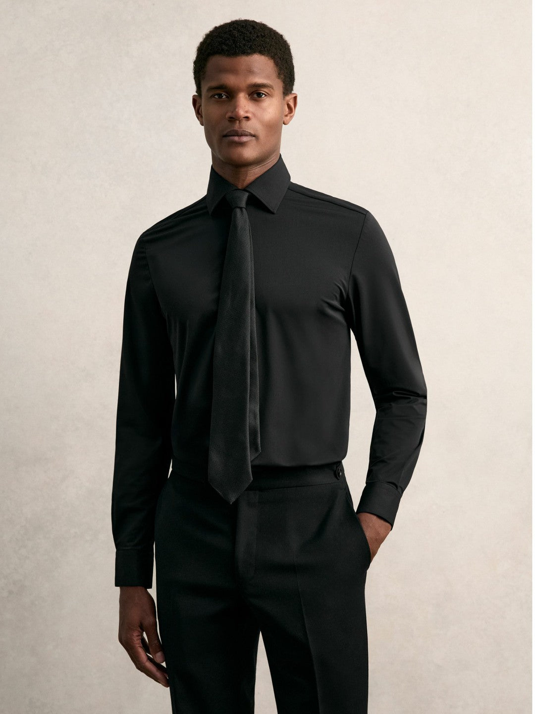 Long-Sleeve Travel Shirt Black | Men