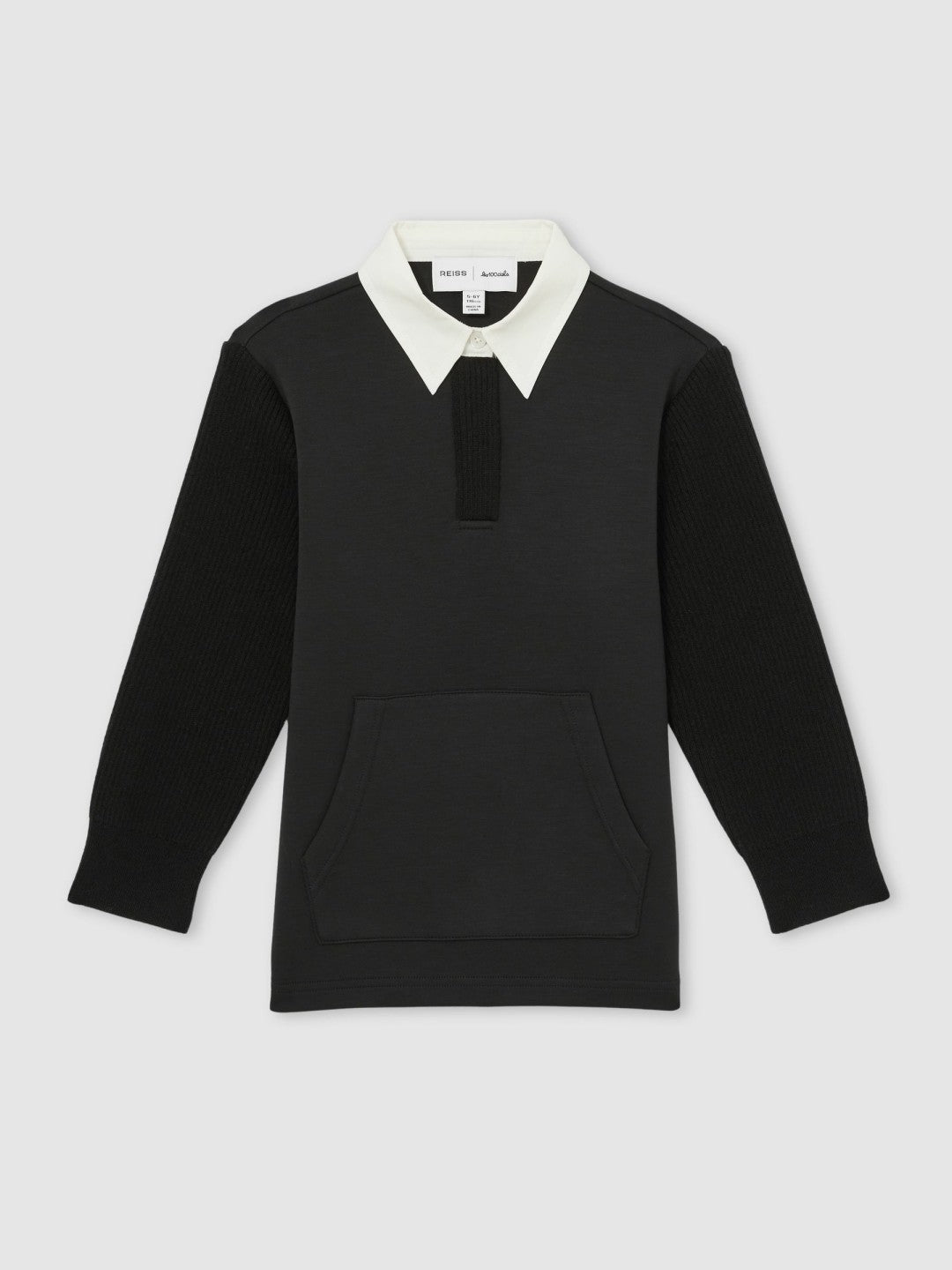13-14 yrs  | Les 100 Ciels Polo Sweatshirt Black | Children & Baby