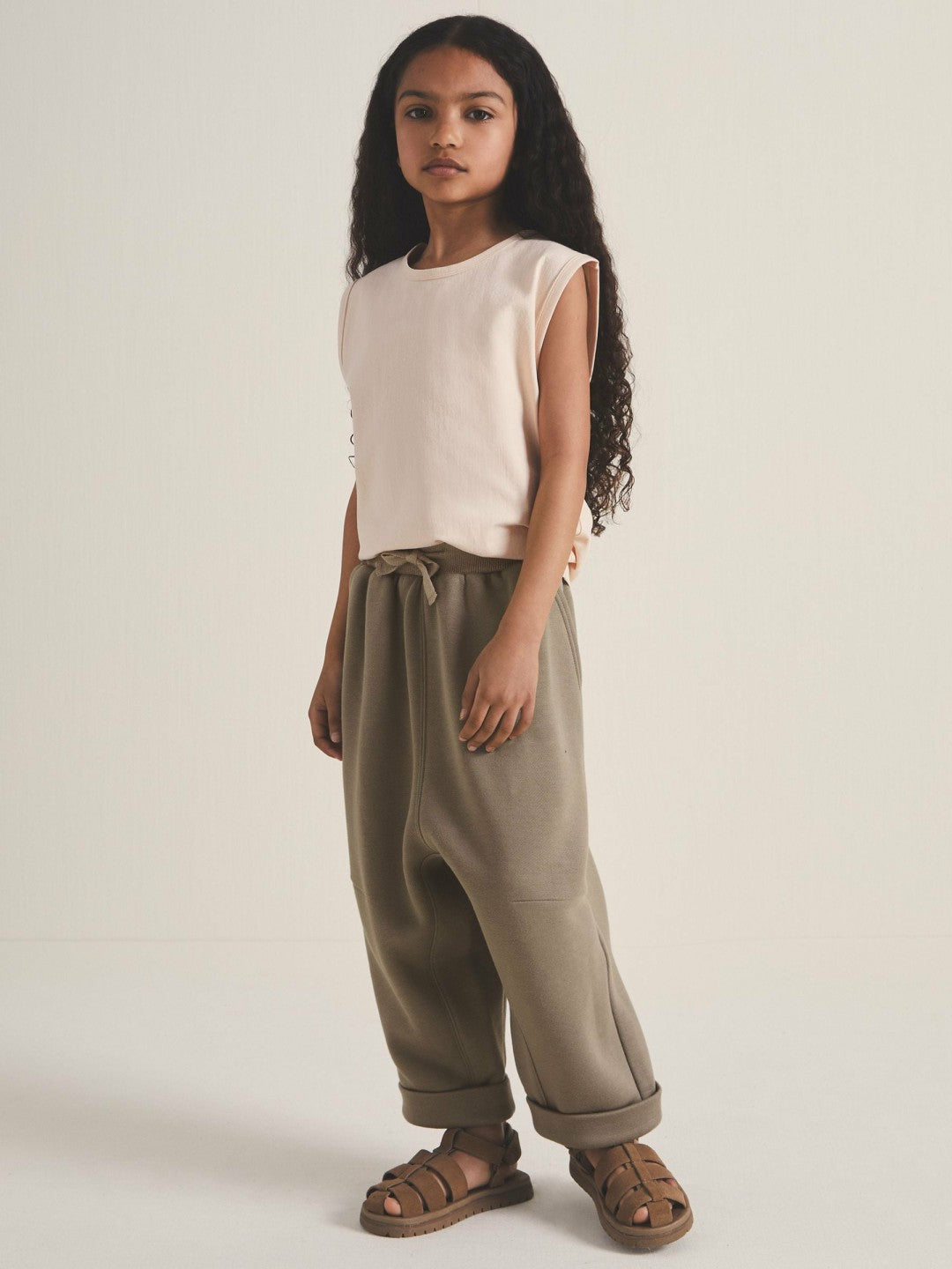 4-9 yrs  | Les 100 Ciels Jersey Joggers Mink | Children & Baby