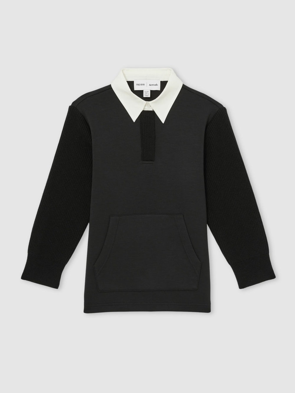 9-13 yrs  | Les 100 Ciels Polo Sweatshirt Black | Children & Baby