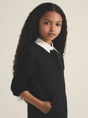 9-13 yrs  | Les 100 Ciels Polo Sweatshirt Black | Children & Baby