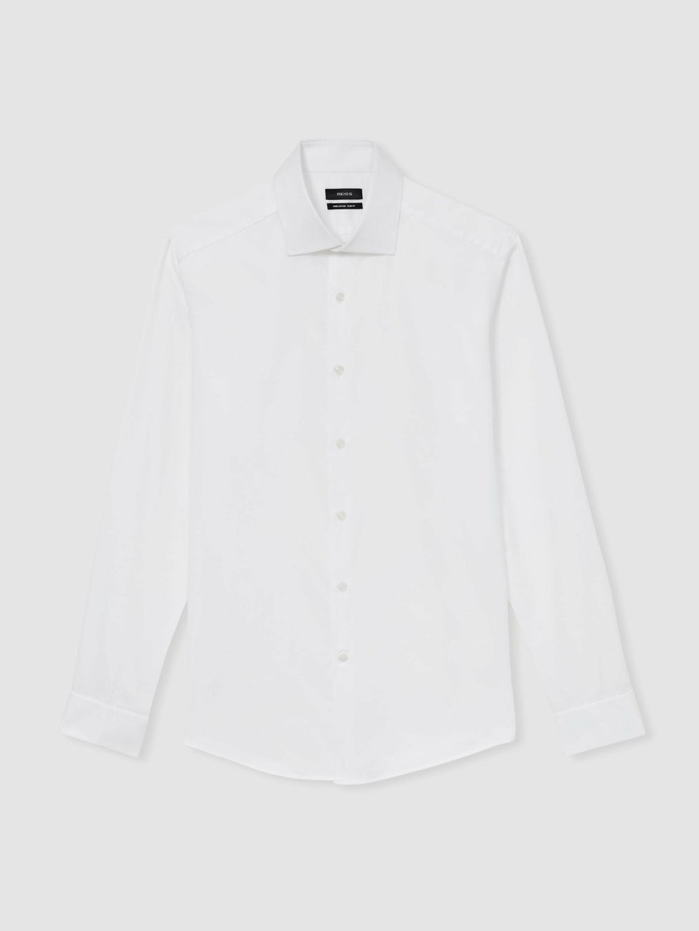 Slim Fit Slim-Fit Cotton-Sateen Shirt White | Men