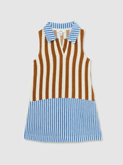 4-9 yrs Towelling Stripe Dress Multi | Children & Baby