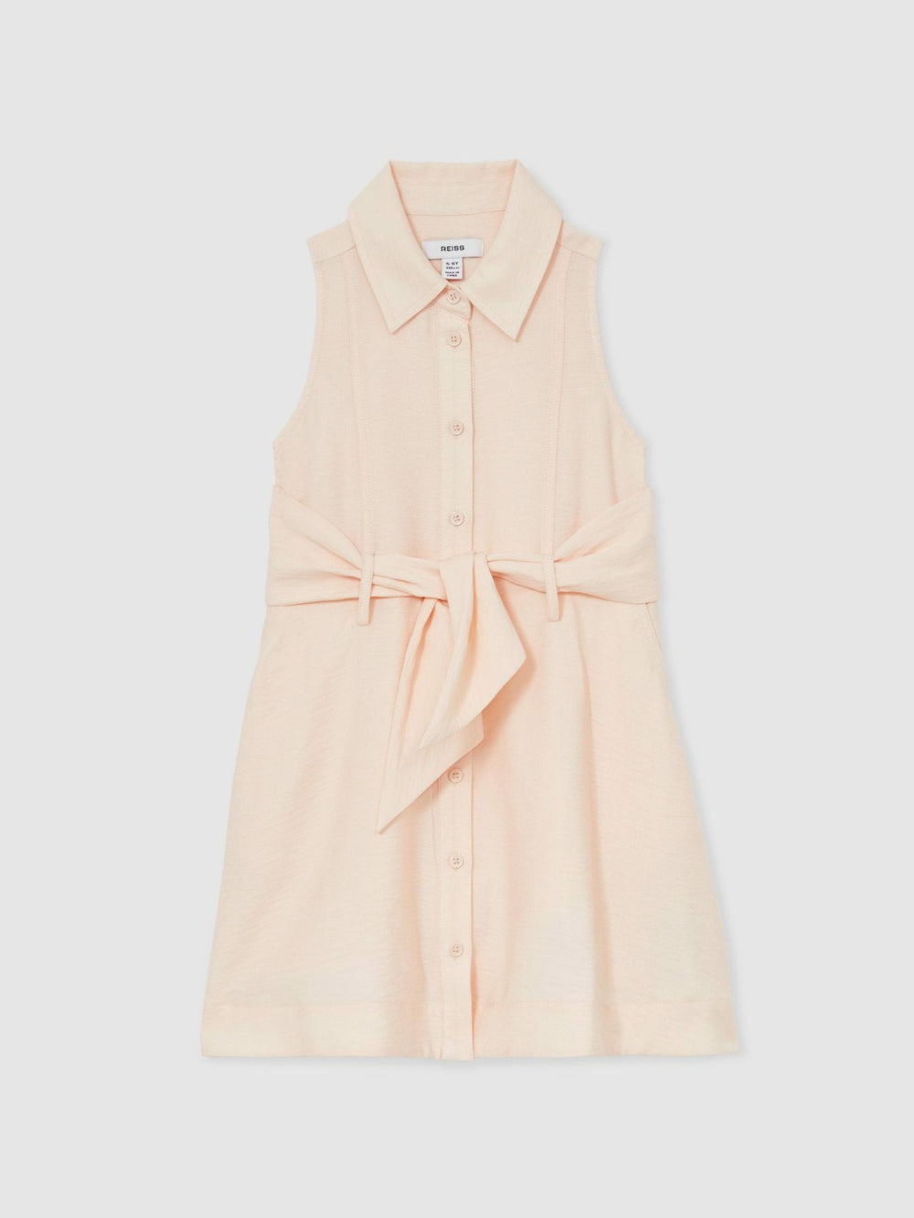 9-13 yrs Tie-Waist Collared Dress Pink | Children & Baby
