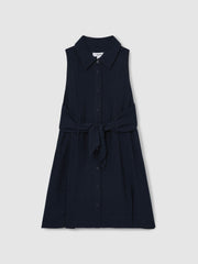 4-9 yrs Tie-Waist Collared Dress Blue | Children & Baby