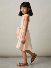 4-9 yrs Tie-Waist Collared Dress Pink | Children & Baby